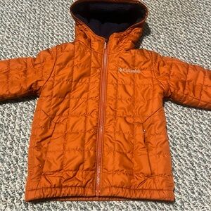 Columbia Vibrant Orange Fleece-Lined Jacket